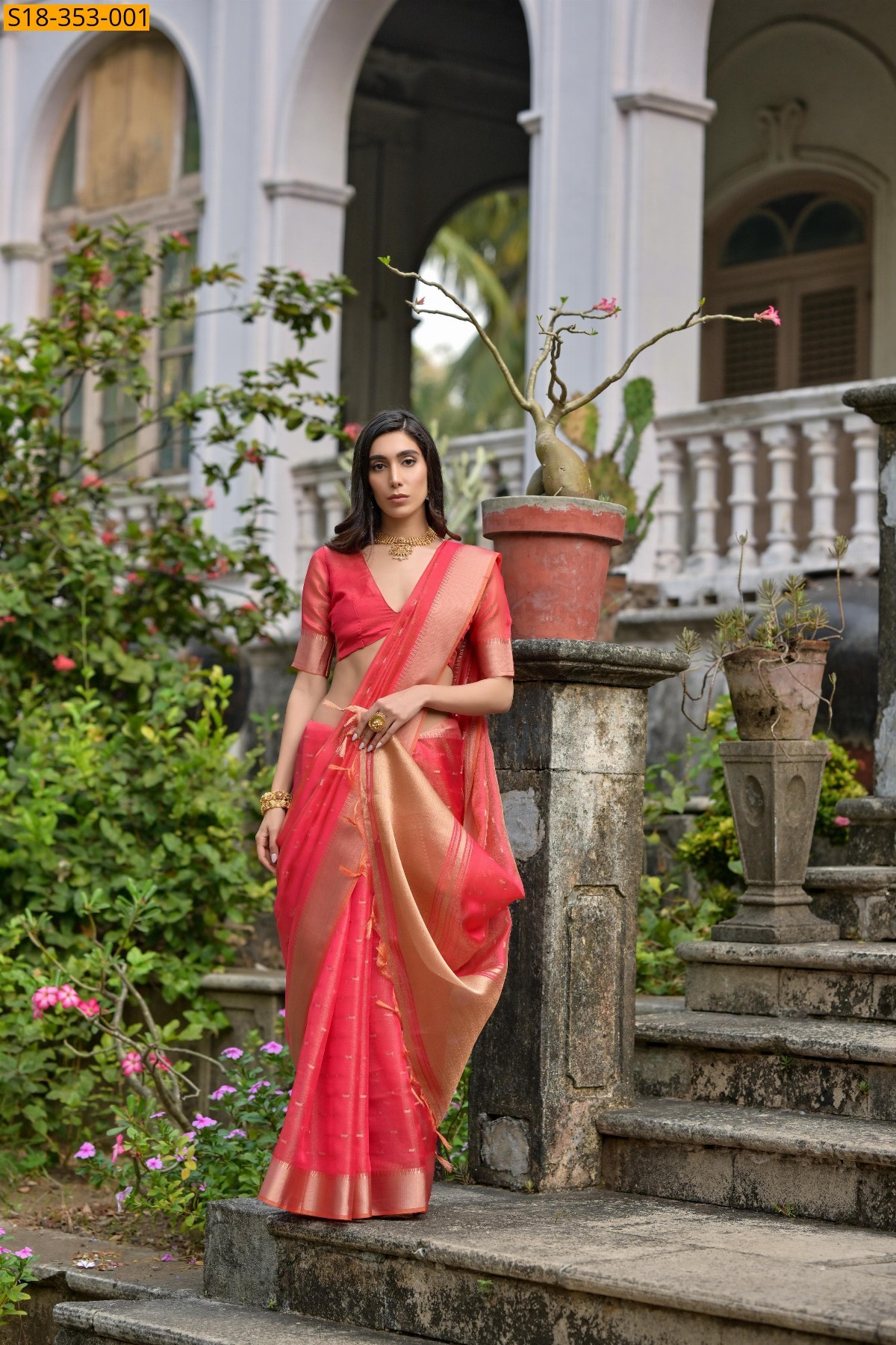 Red Fancy Kalyani Silk Saree