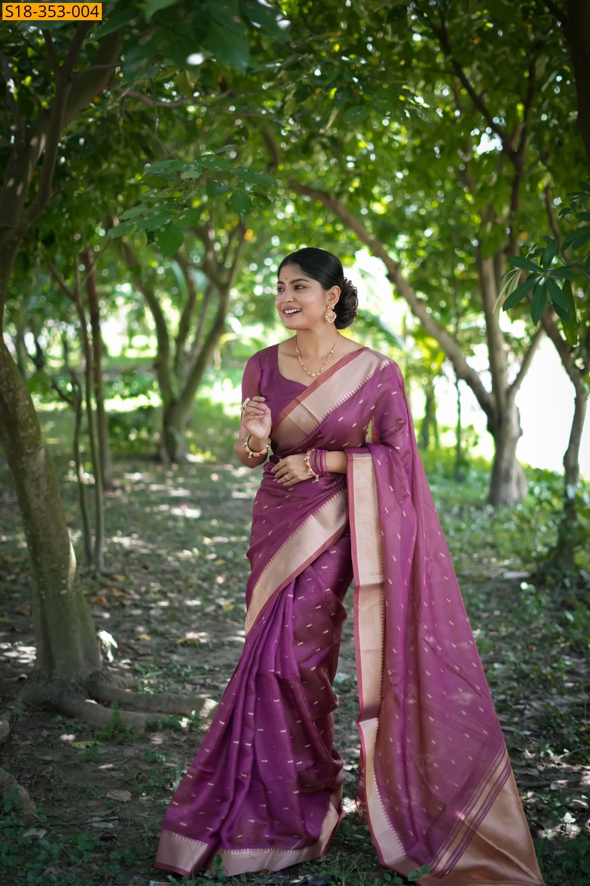 Magenta Fancy Kalyani Silk Saree