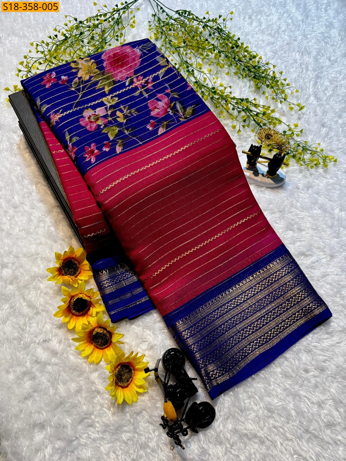Fancy Mysore Silk Saree