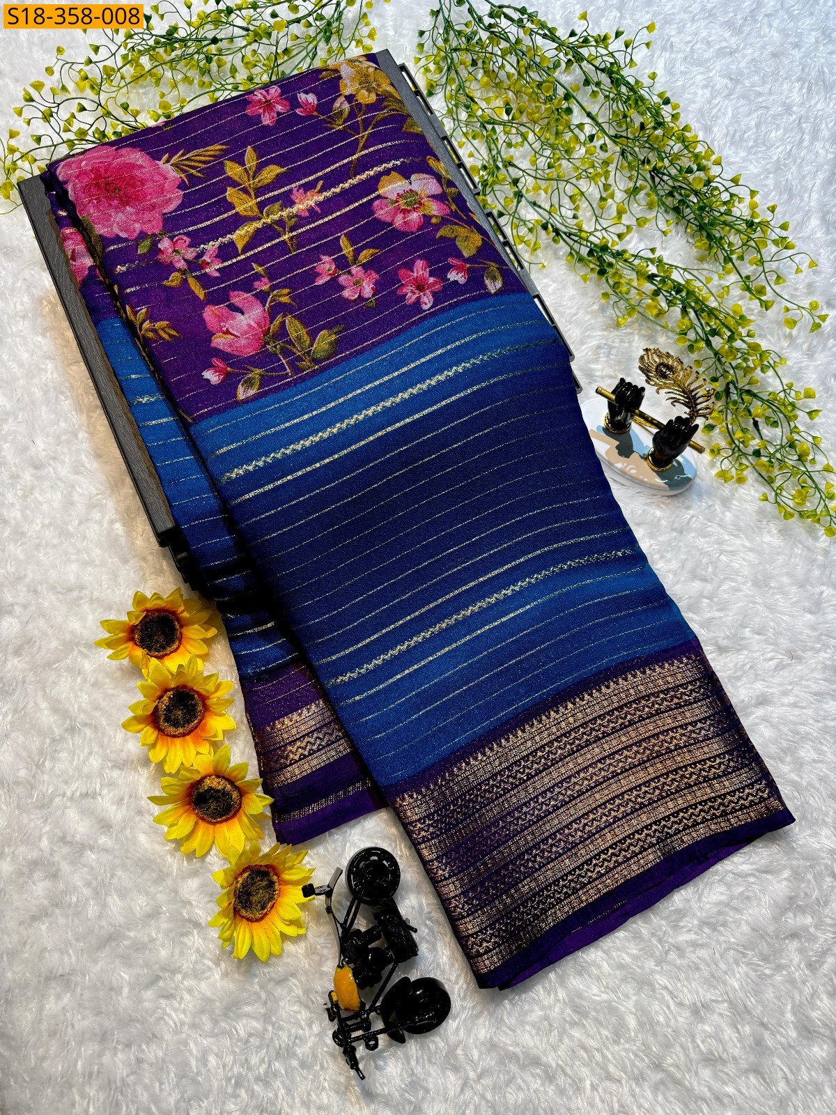 Fancy Mysore Silk Saree