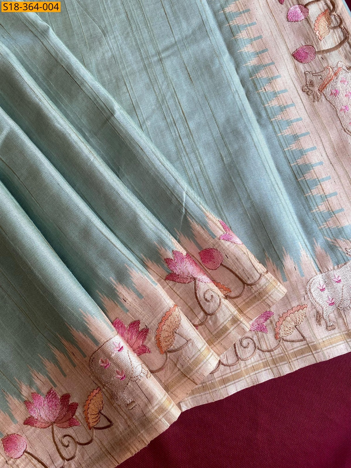 Fancy tussar silk  sarees