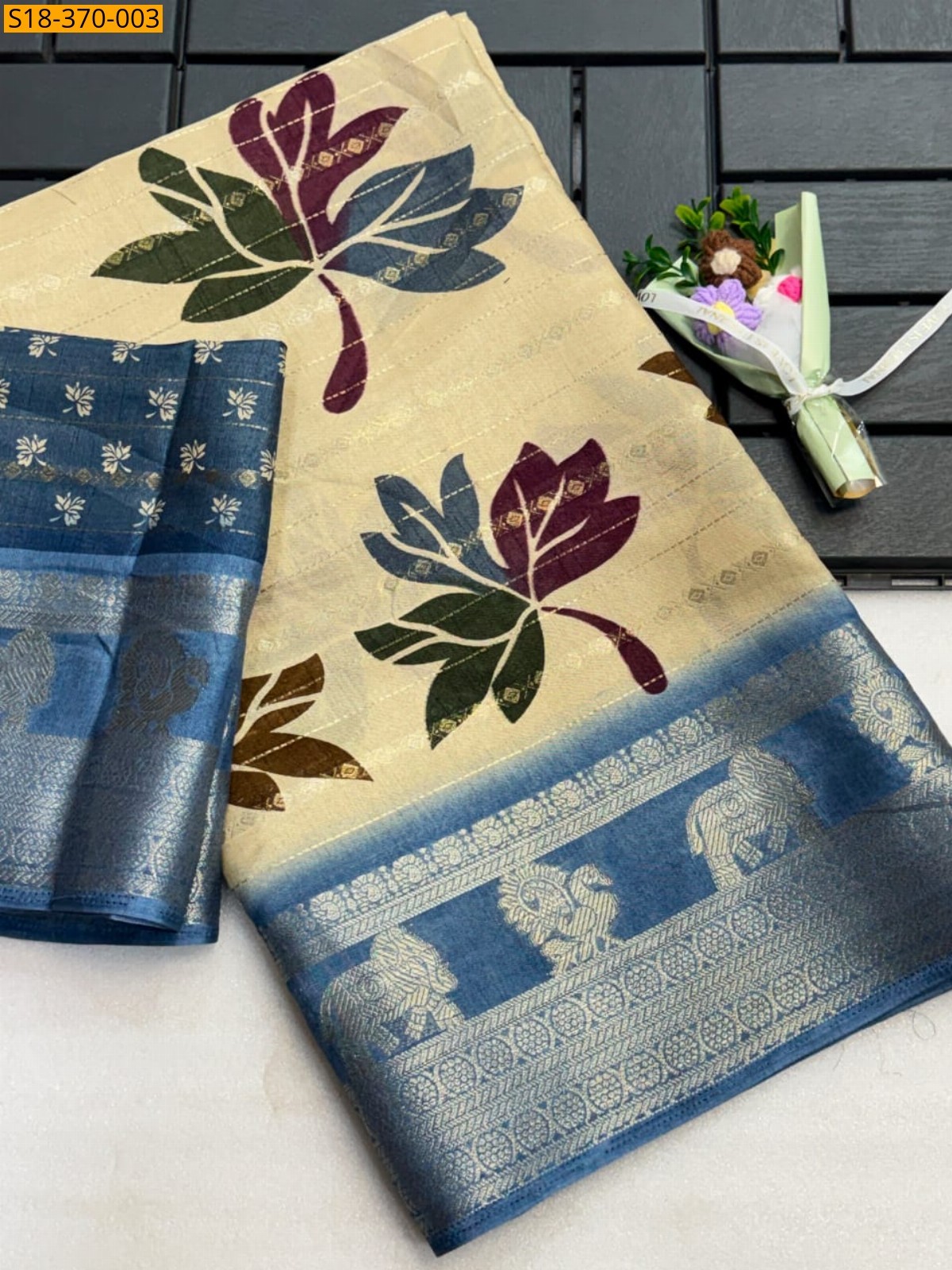 Sandal Fancy Dola Silk Saree