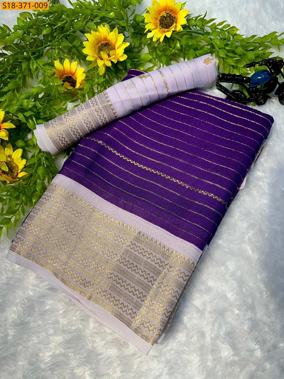 Violet Fancy mysore silk saree