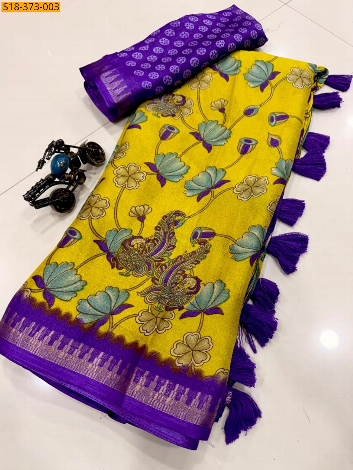 Mustard Fancy Georgette Saree
