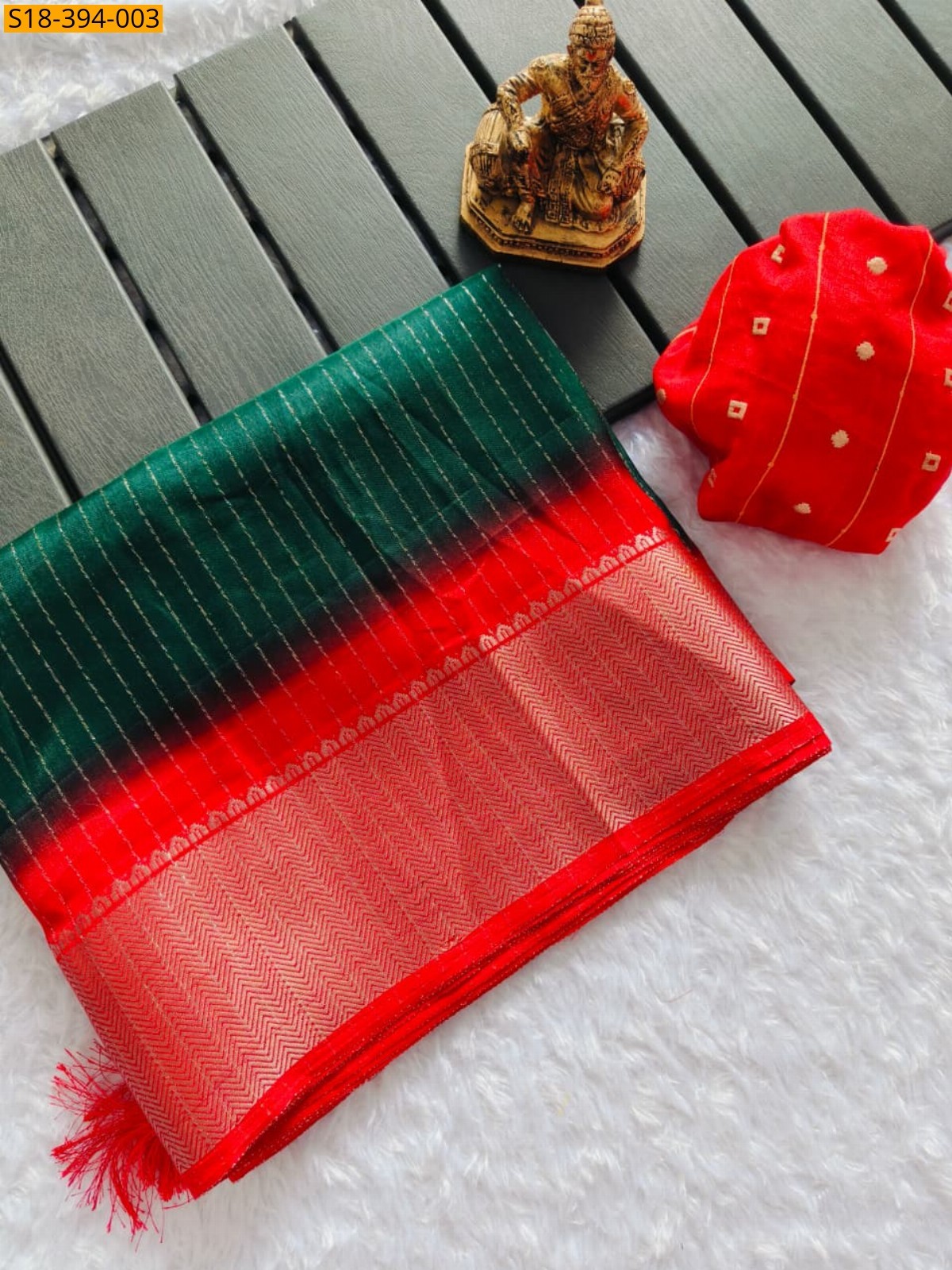 Green Fancy riko zari saree saree