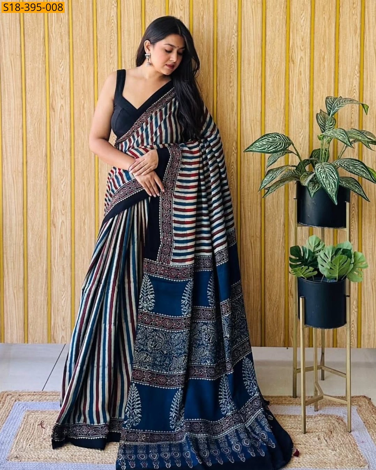 Multi color Fancy Gajji Silk Saree