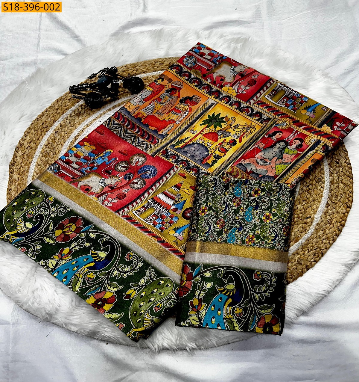 Multi Colour Fancymagalgiri silk Saree