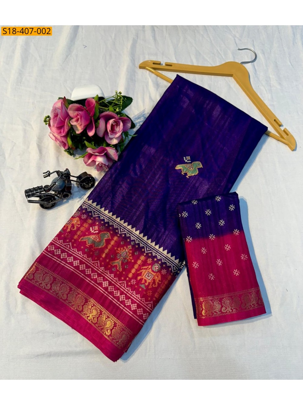 Violet Fancy Dola silk saree Violet Fancy Dola silk saree
