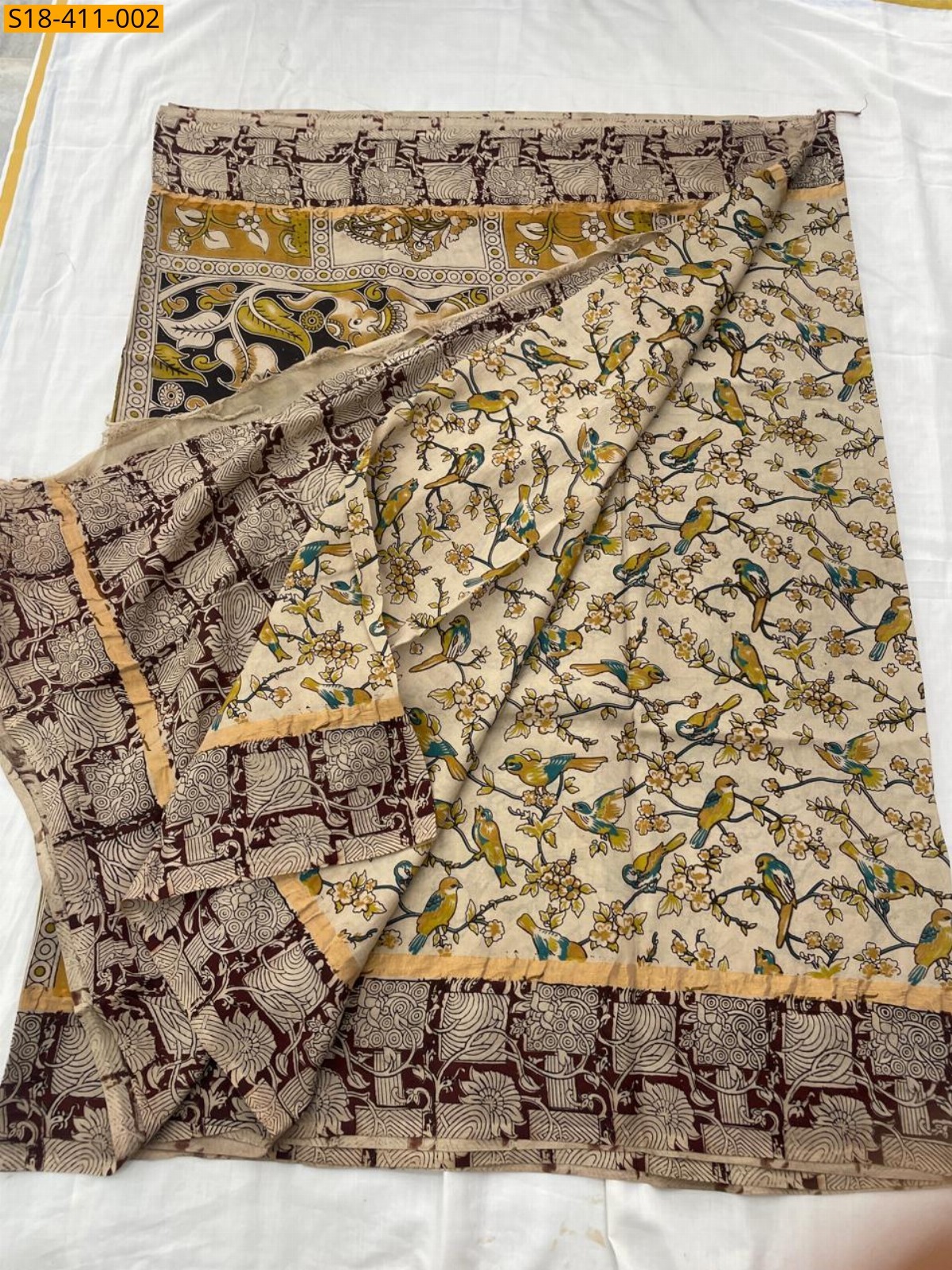 Half white Fancy  Nellore Silk sarees