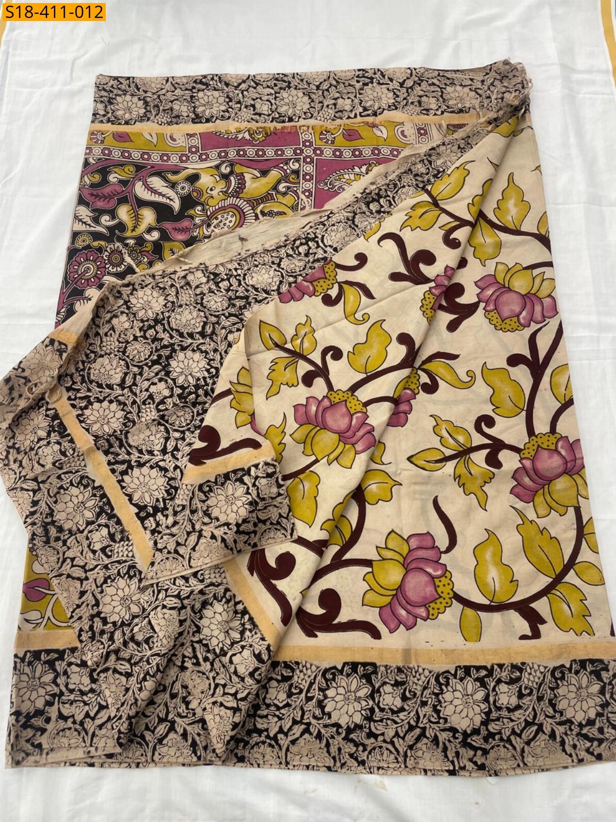 Half white Fancy  Nellore Silk sarees