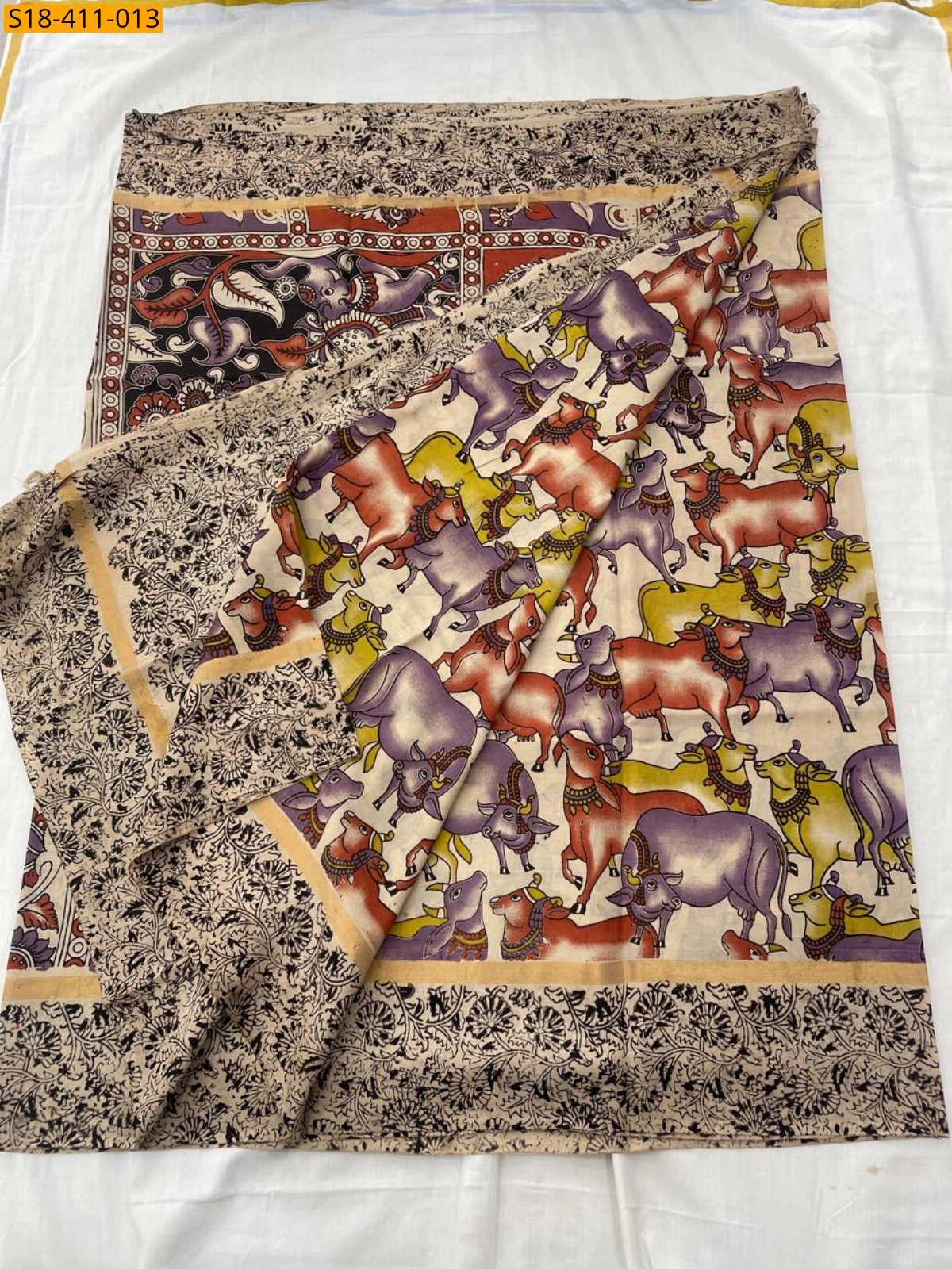 Half white Fancy  Nellore Silk sarees