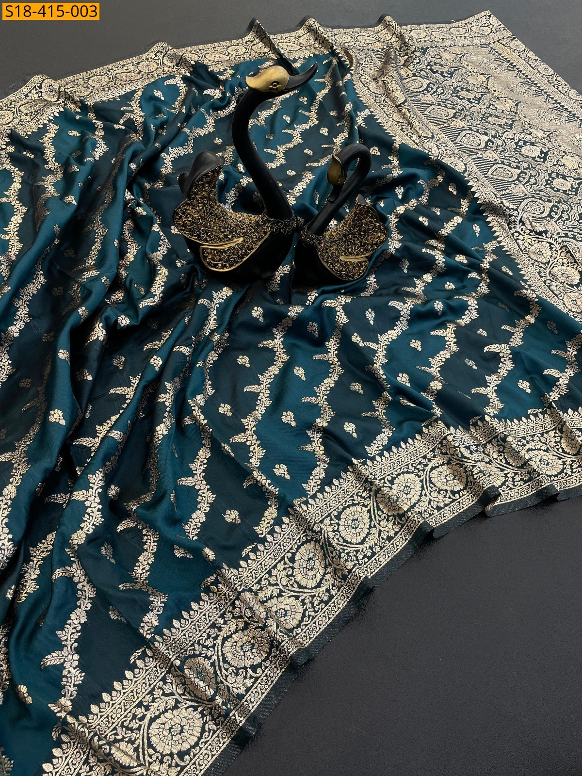 Morpitch Fancy Banarasi Silk Sarees