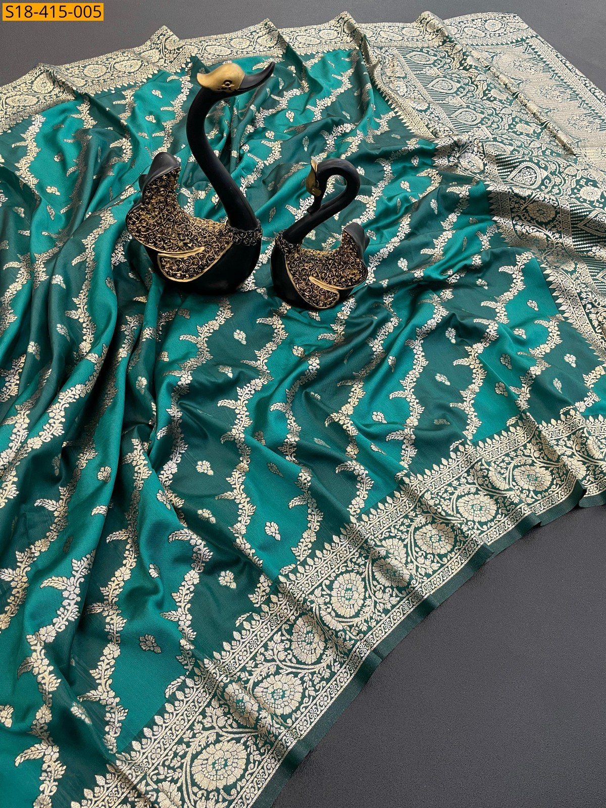 Green Fancy Banarasi Silk Sarees