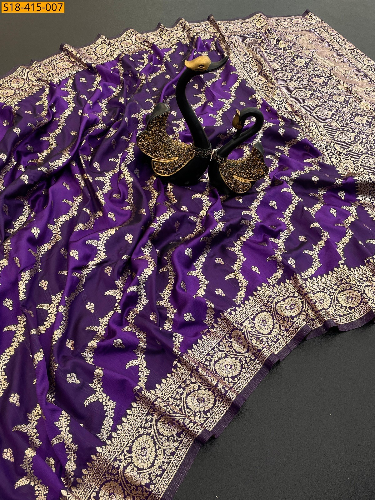 Violet Fancy Banarasi Silk Sarees