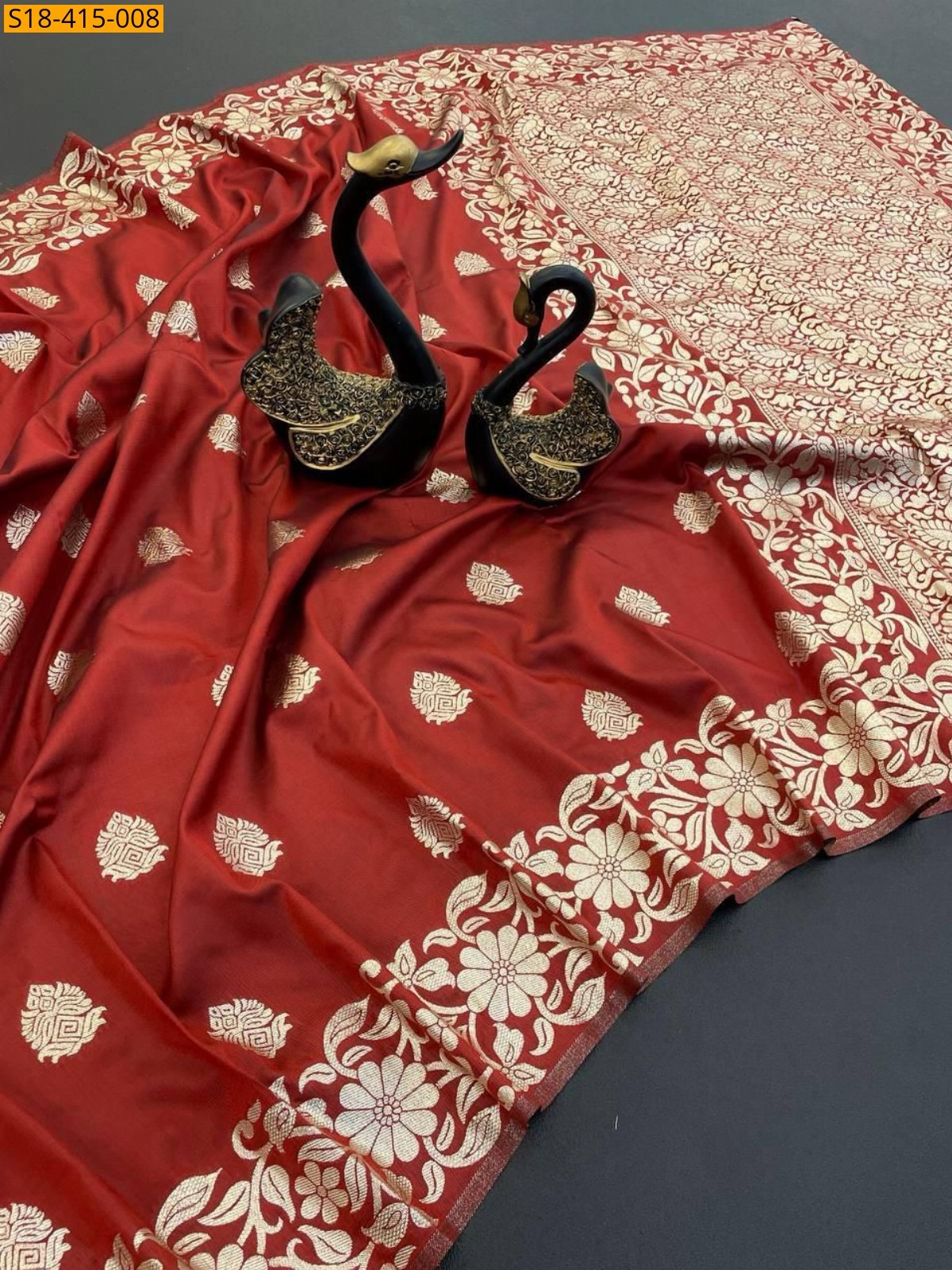 Brown Fancy Banarasi Silk Sarees