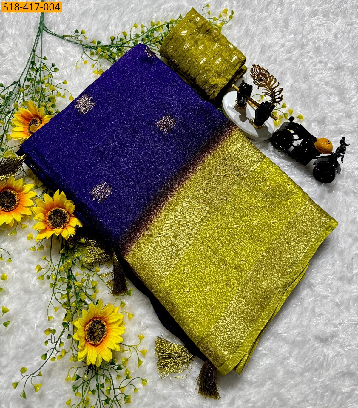 Violet Fancy mysore silk saree