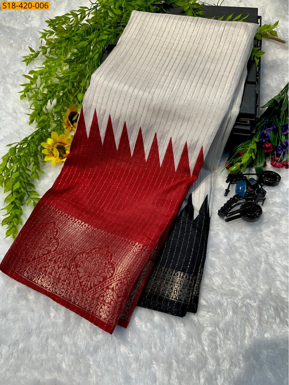 Fancy Dola silk saree