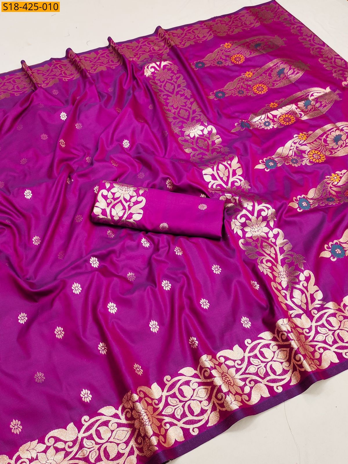 Pink Fancy  Soft silk saree