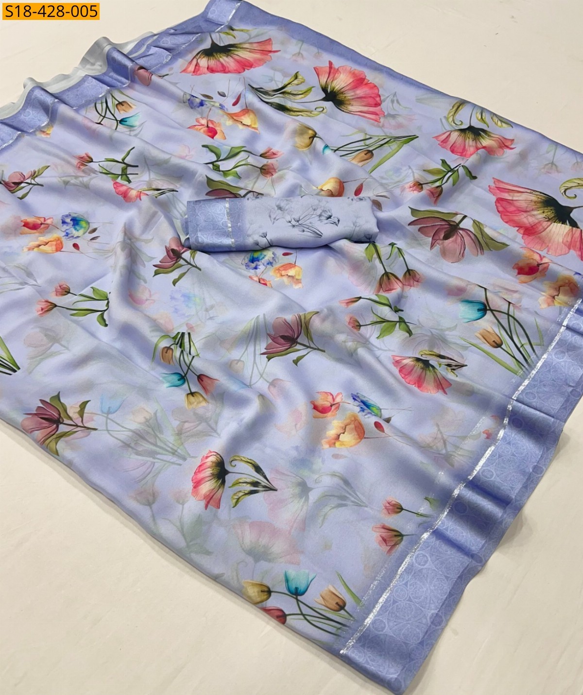 Violet Fancy Viscose georgette sarees