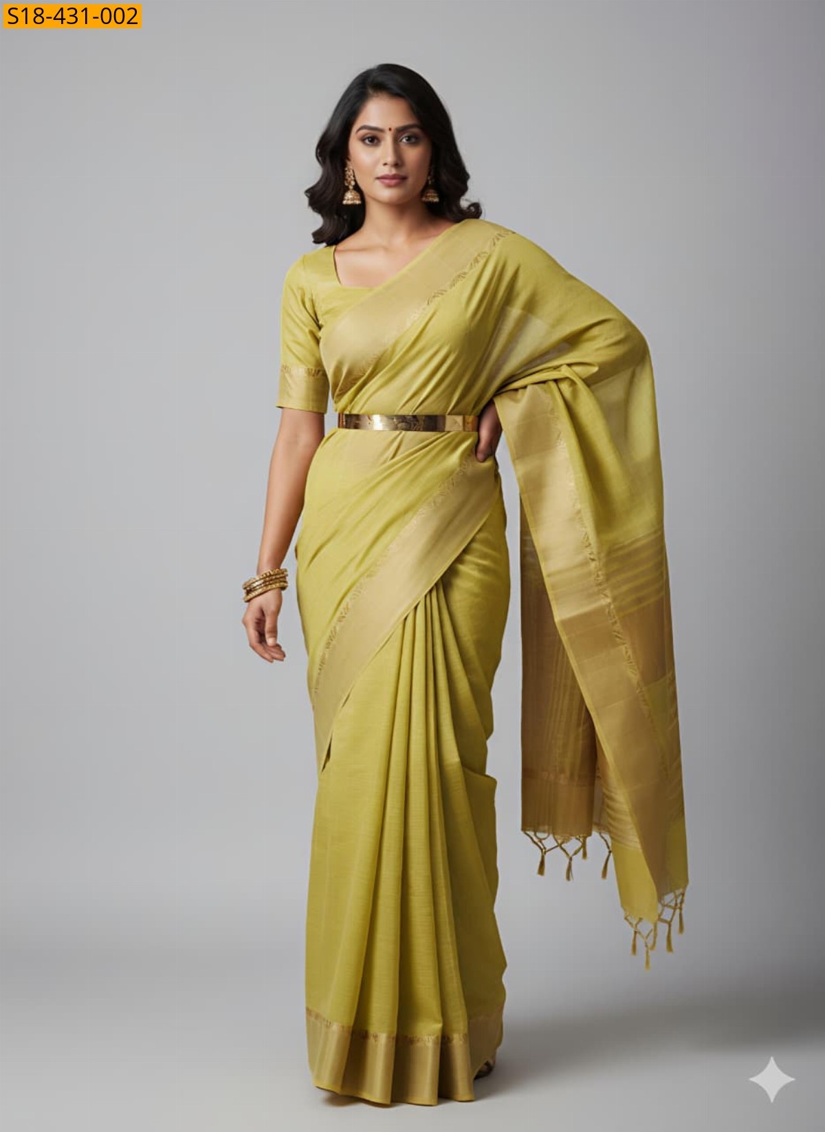 Light Green Fancy Silk Saree