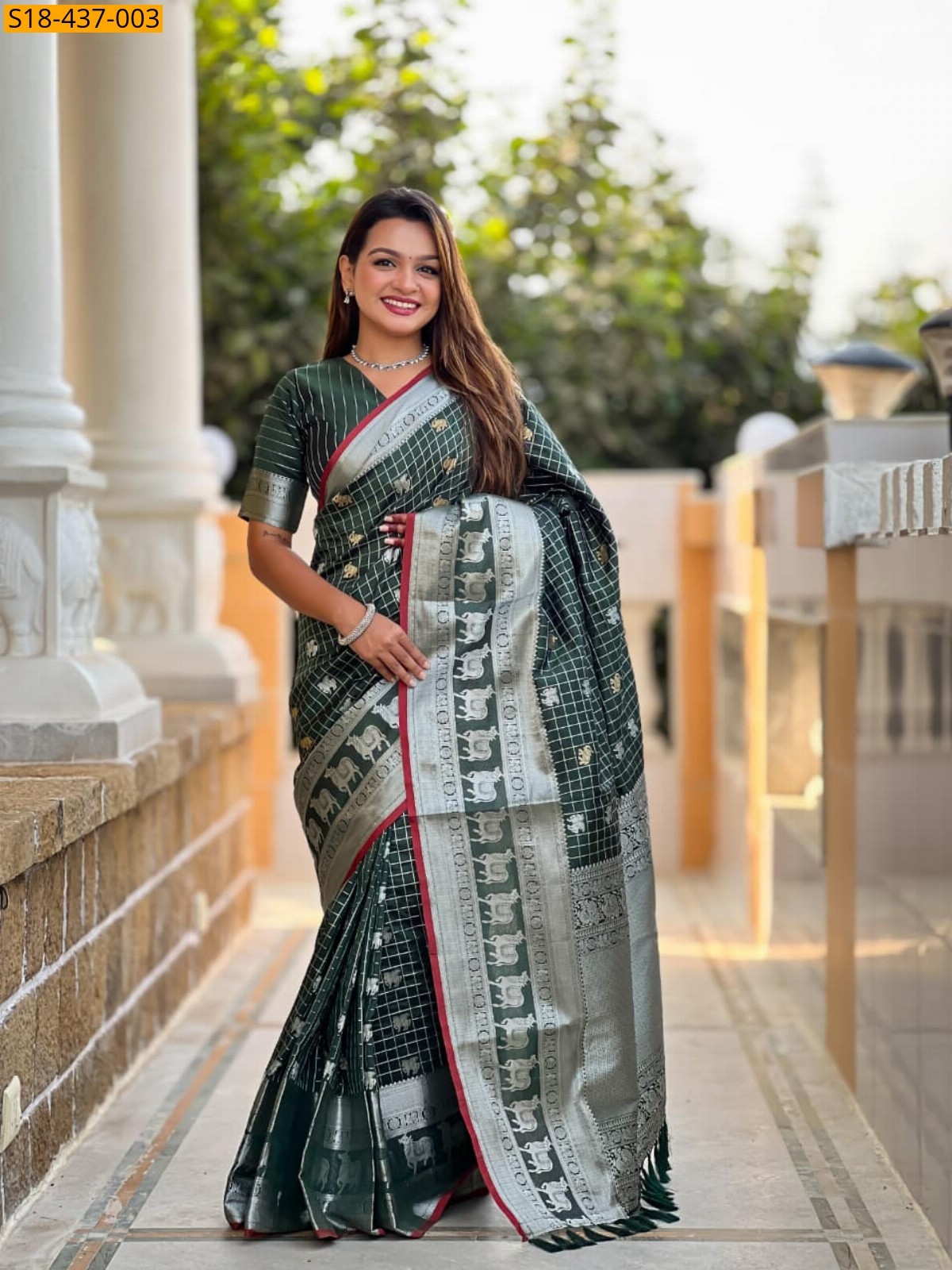 Green Fancy Soft Silk Saree
