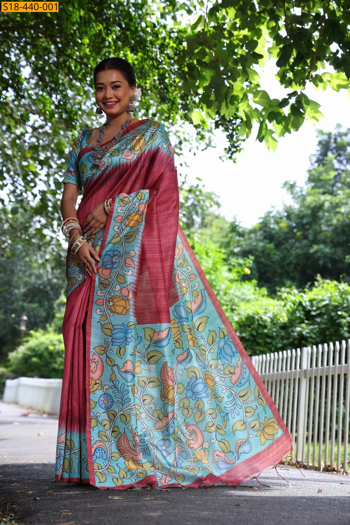 Fancy Tussar silk sarees 