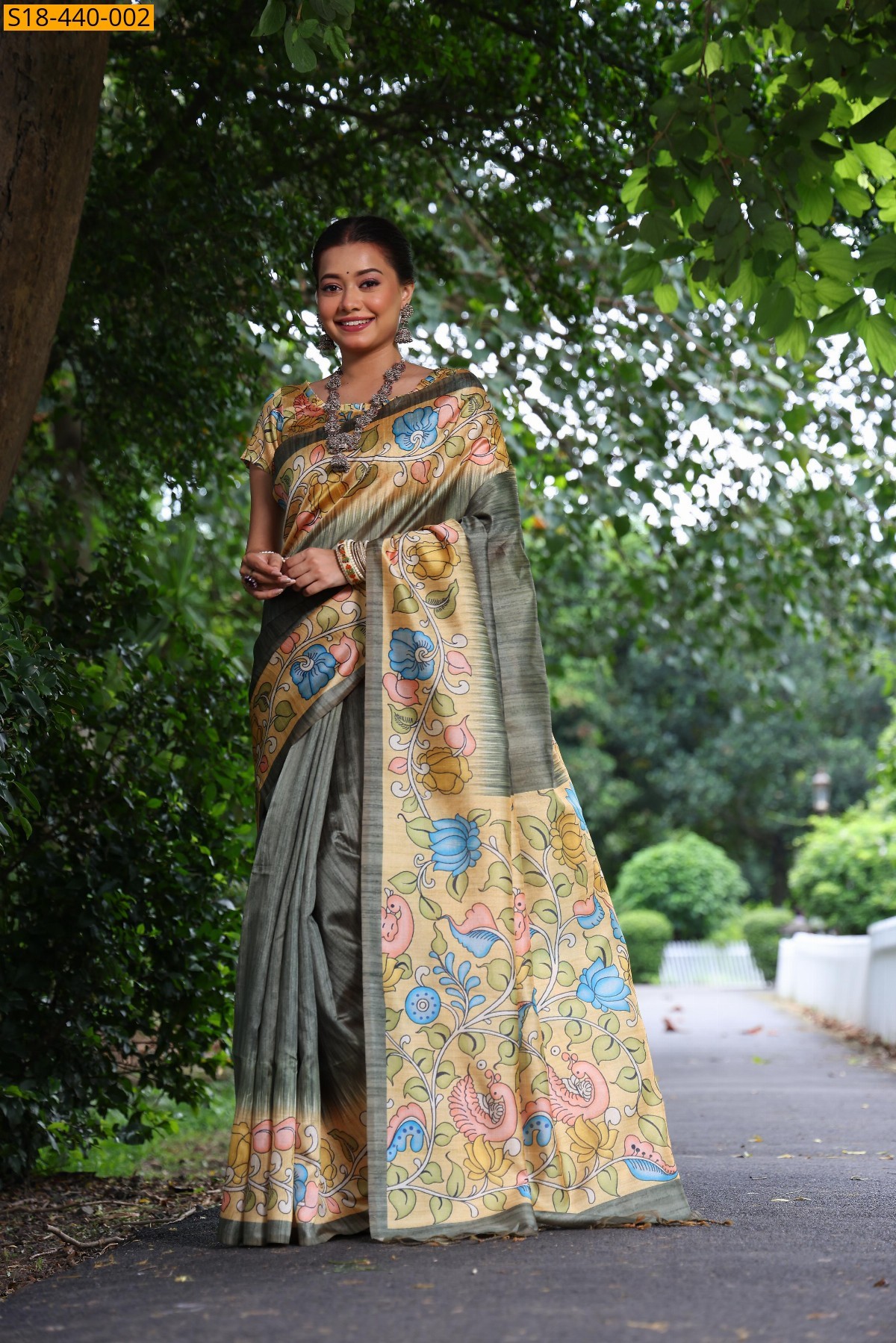 Fancy Tussar silk sarees 