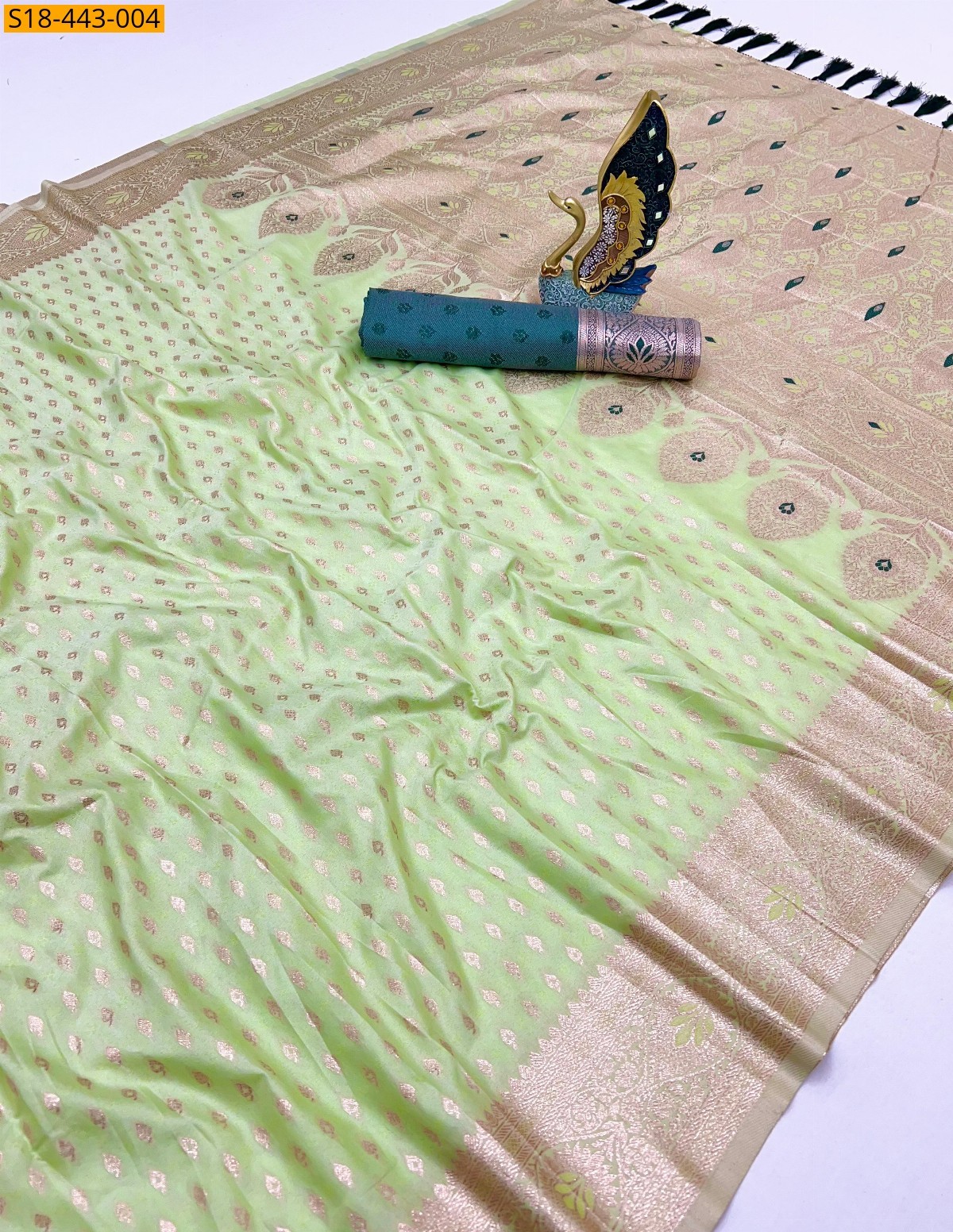 Green Fancy kanjivuram silk sarees