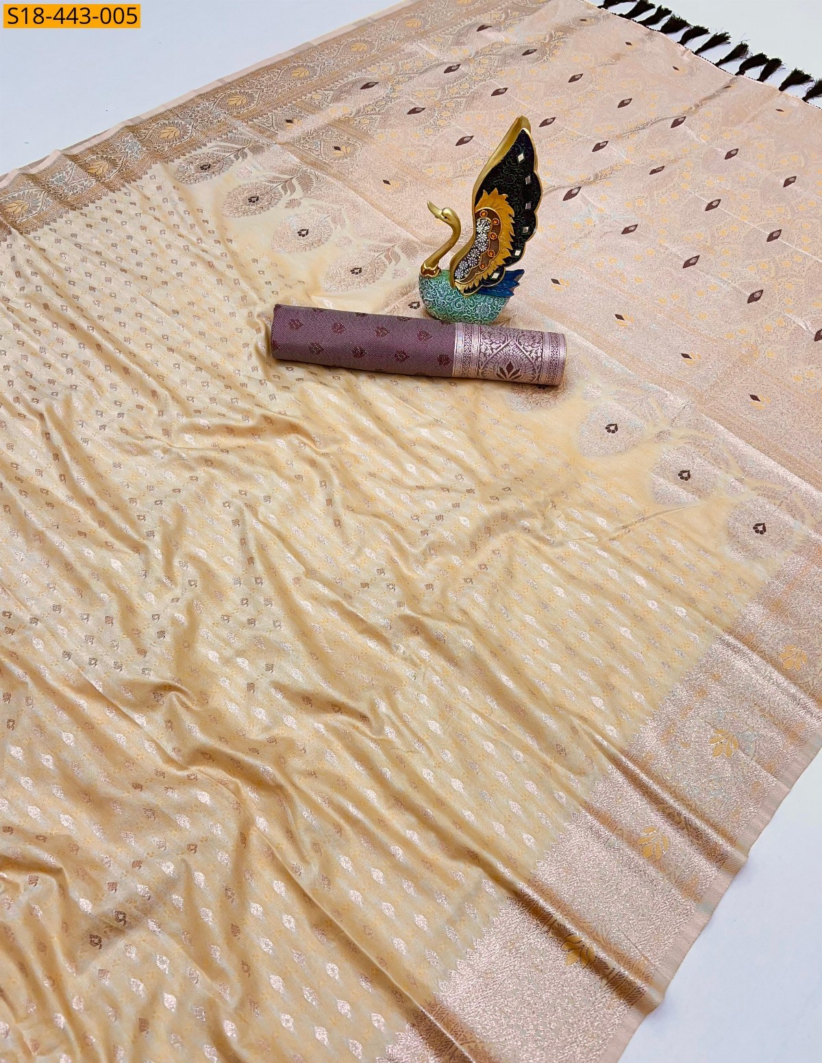 Sandal Fancy kanjivuram silk sarees