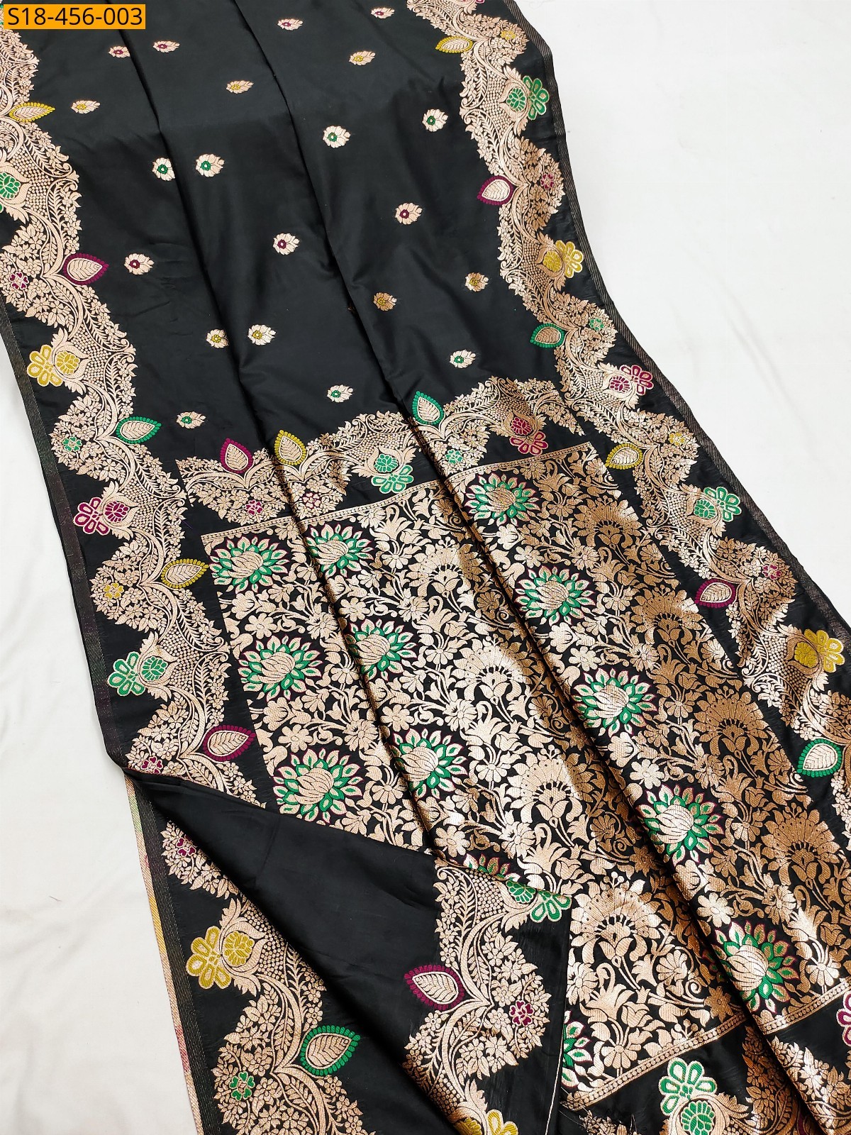 Black Fancy Banarasi Silk Saree