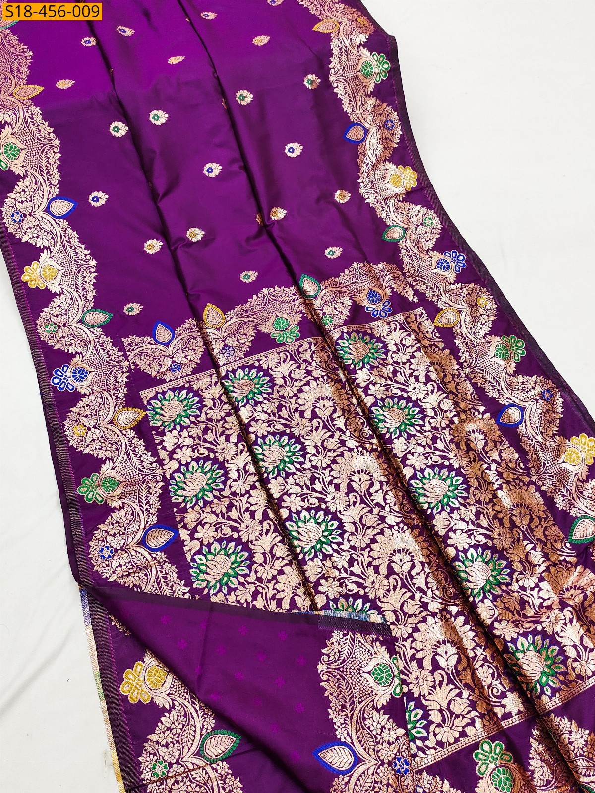 Magenta Fancy Banarasi Silk Saree