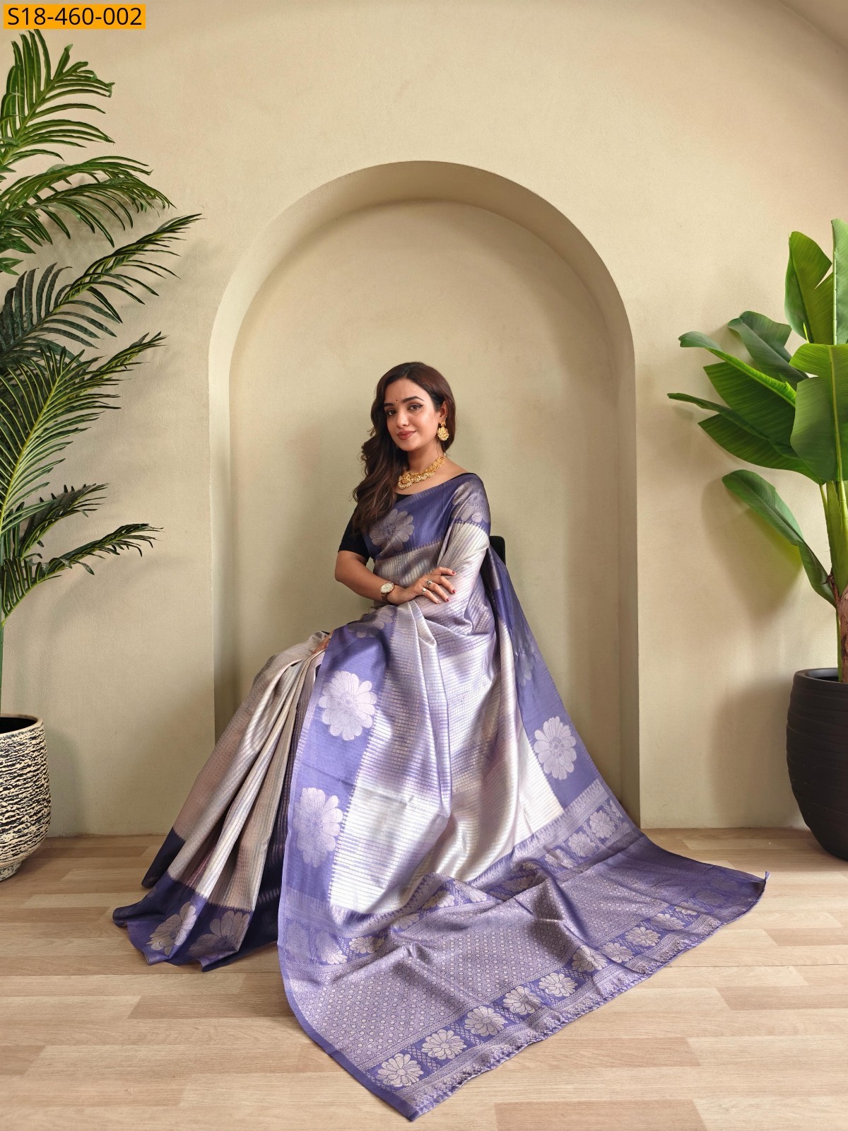 Lavender Fancy Silk Sarees