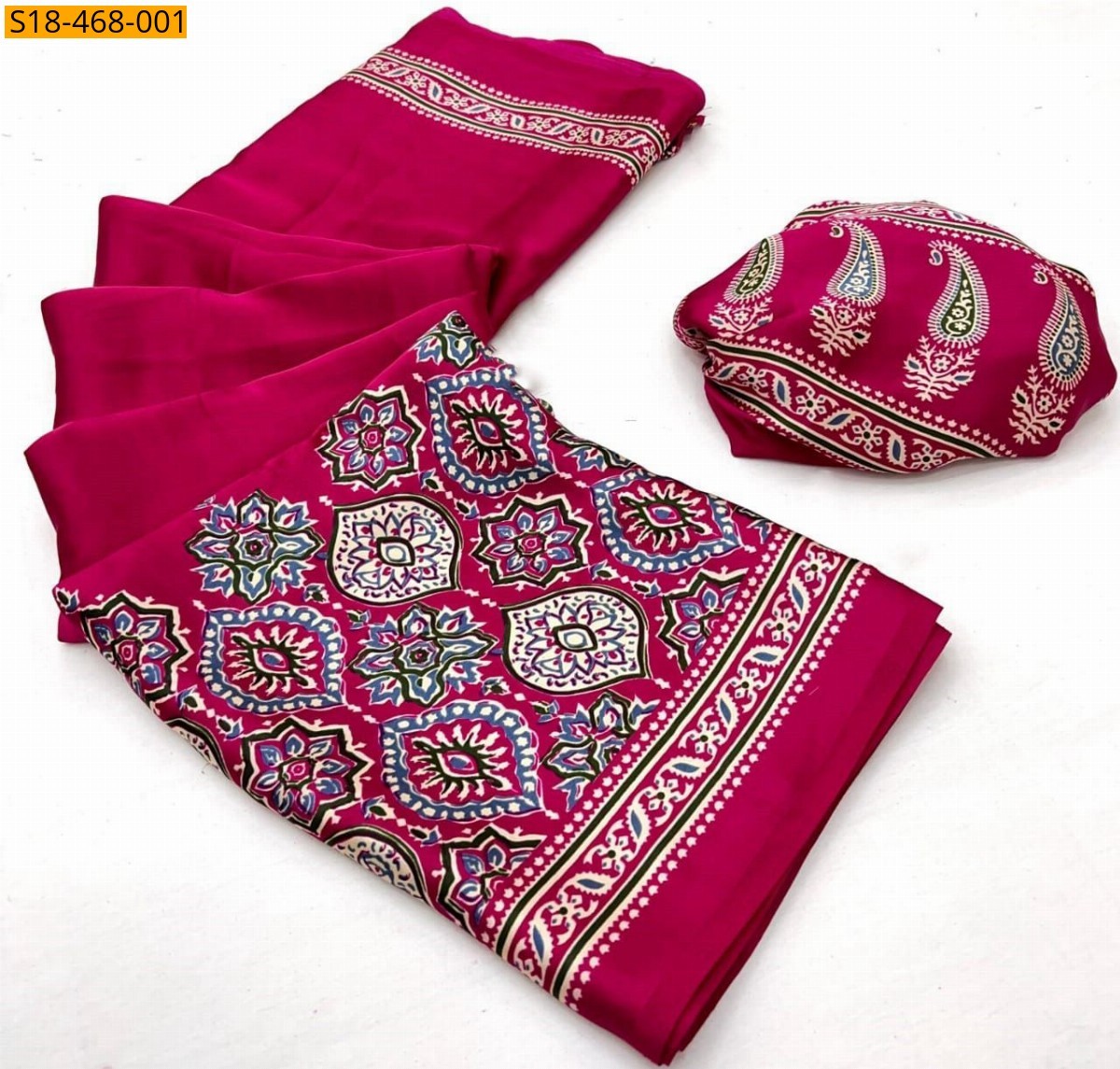 Pink Fancy Semi Gajji Silk saree