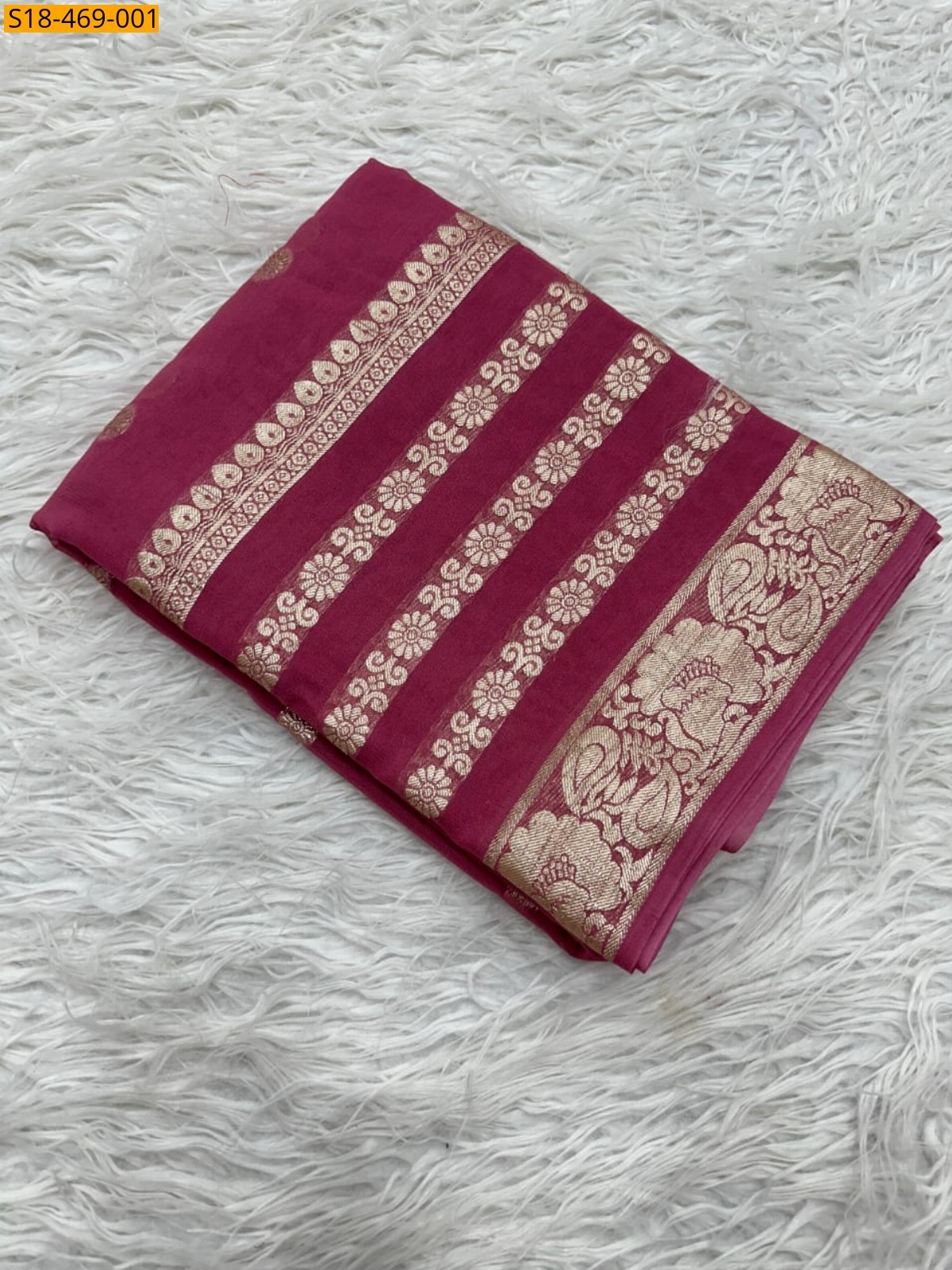 Red Fancy Viscose Georgette Saree