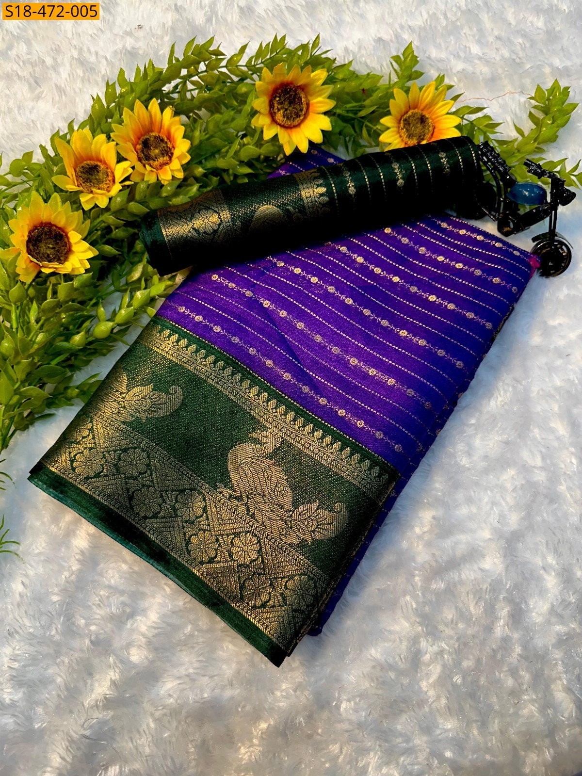 Violet Fancy Mysore silk sarees