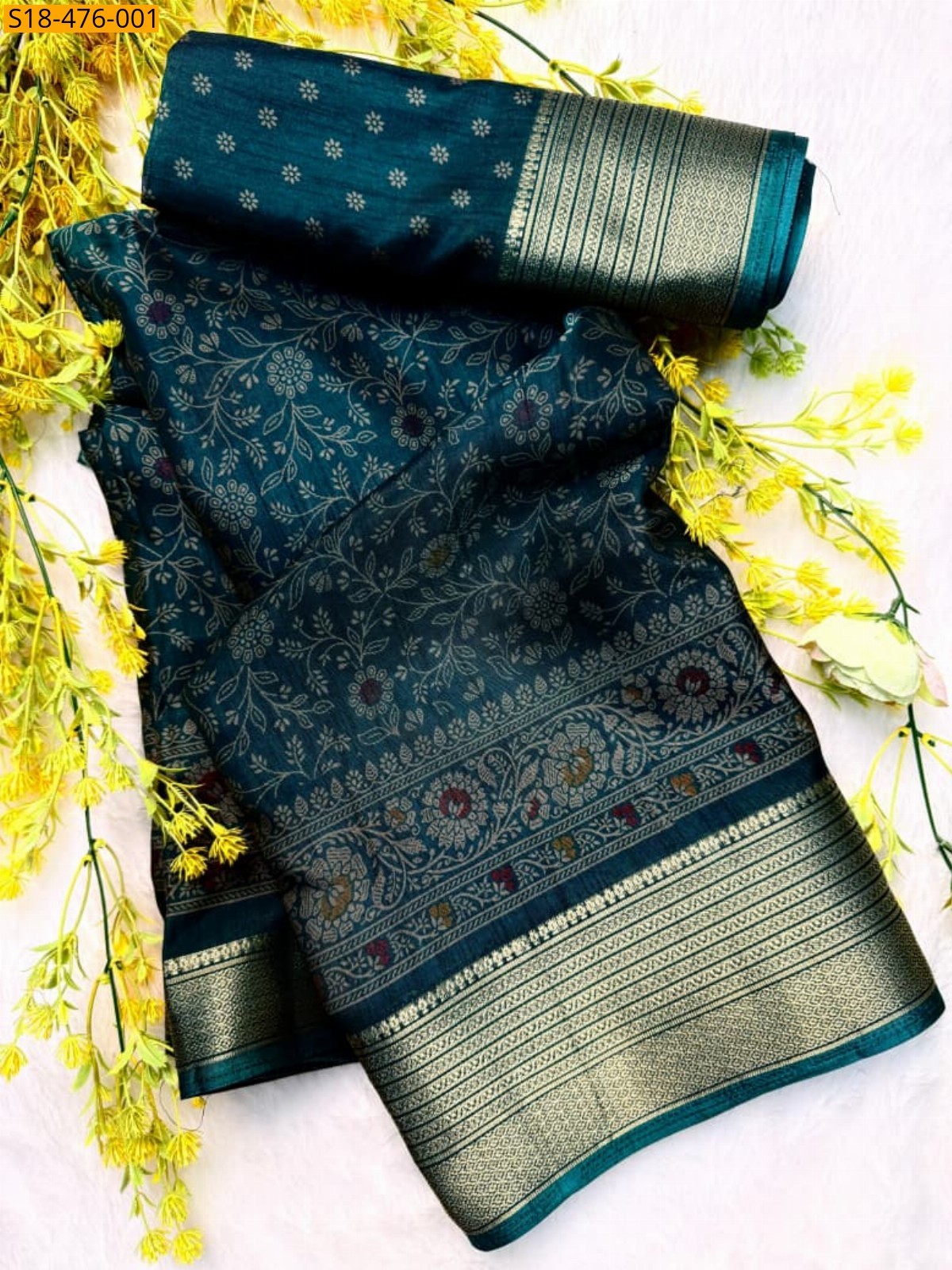 Morpitch Fancy Dola Silk Sarees