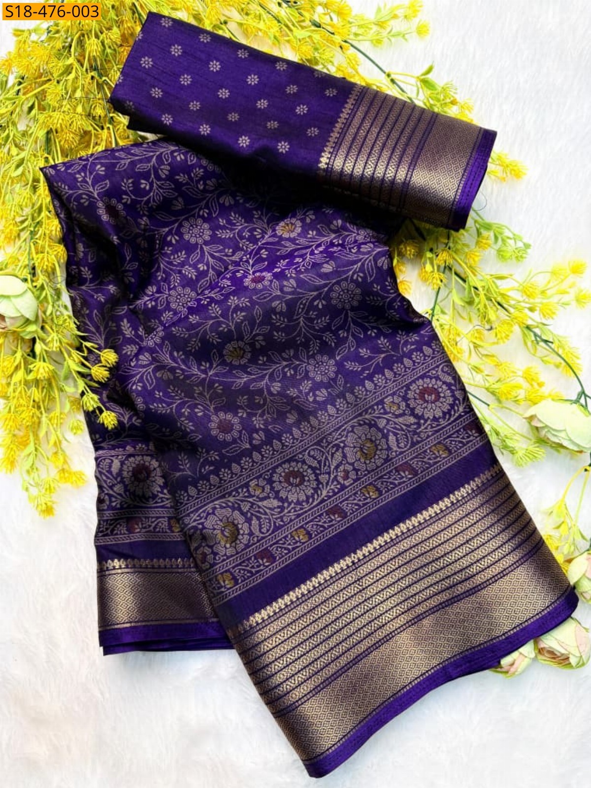 Violet Fancy Dola Silk Sarees