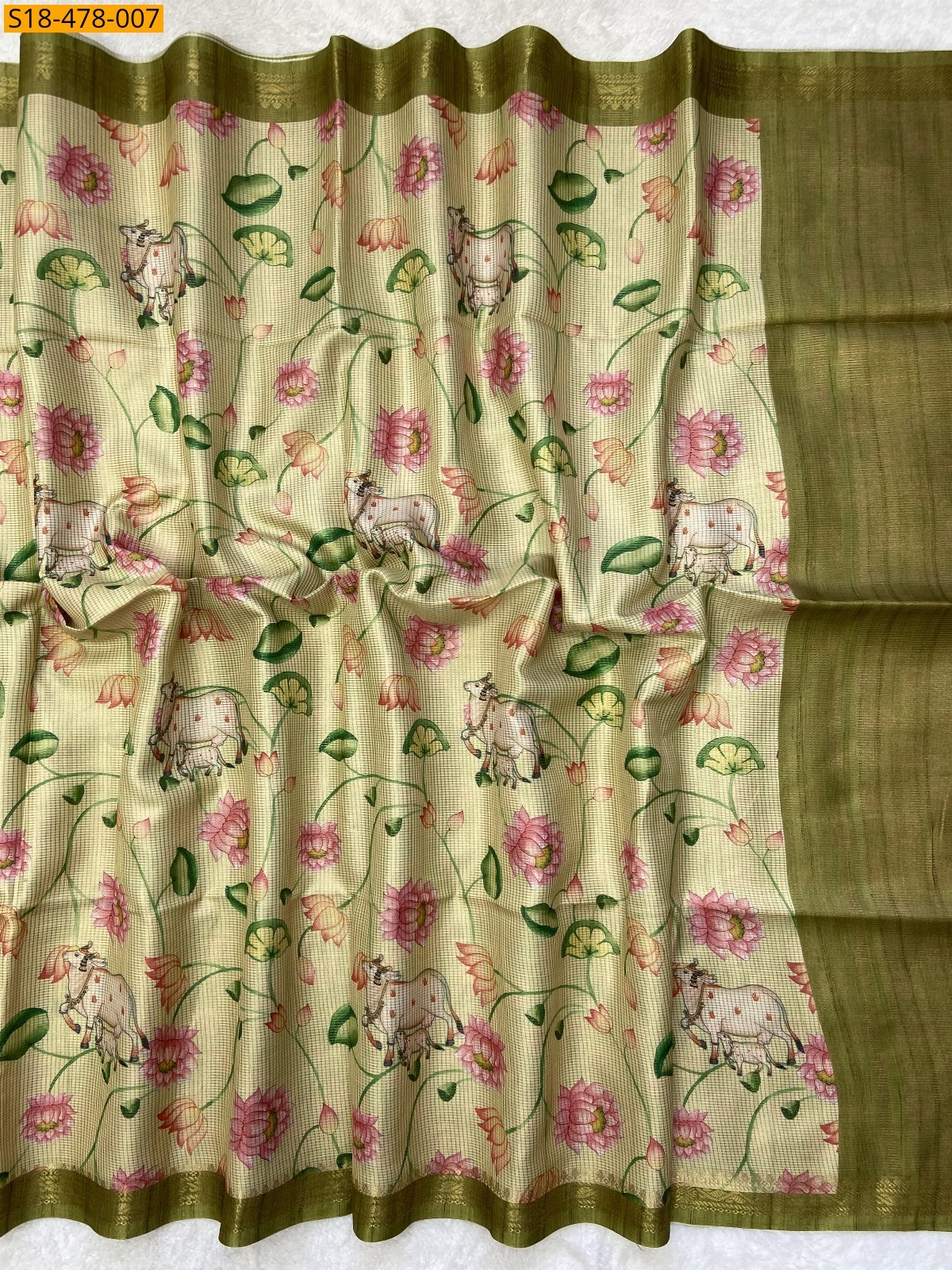 Yellow Fancy Soft Tussar Silk Sarees