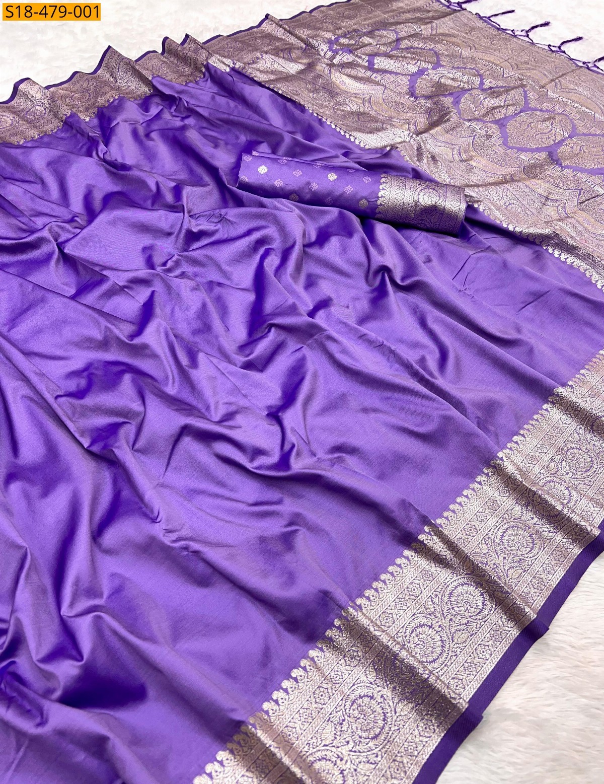 Lavender Fancy Viscose Georgette Sarees