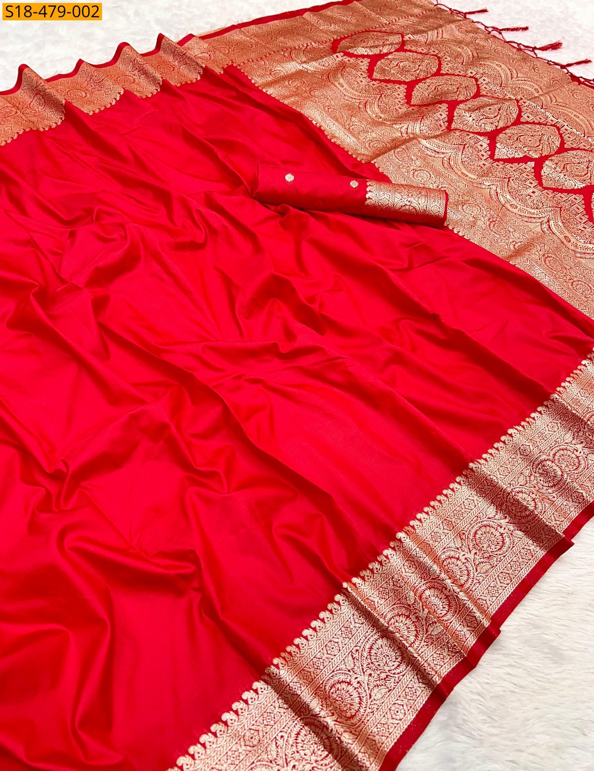 Red Fancy Viscose Georgette Sarees