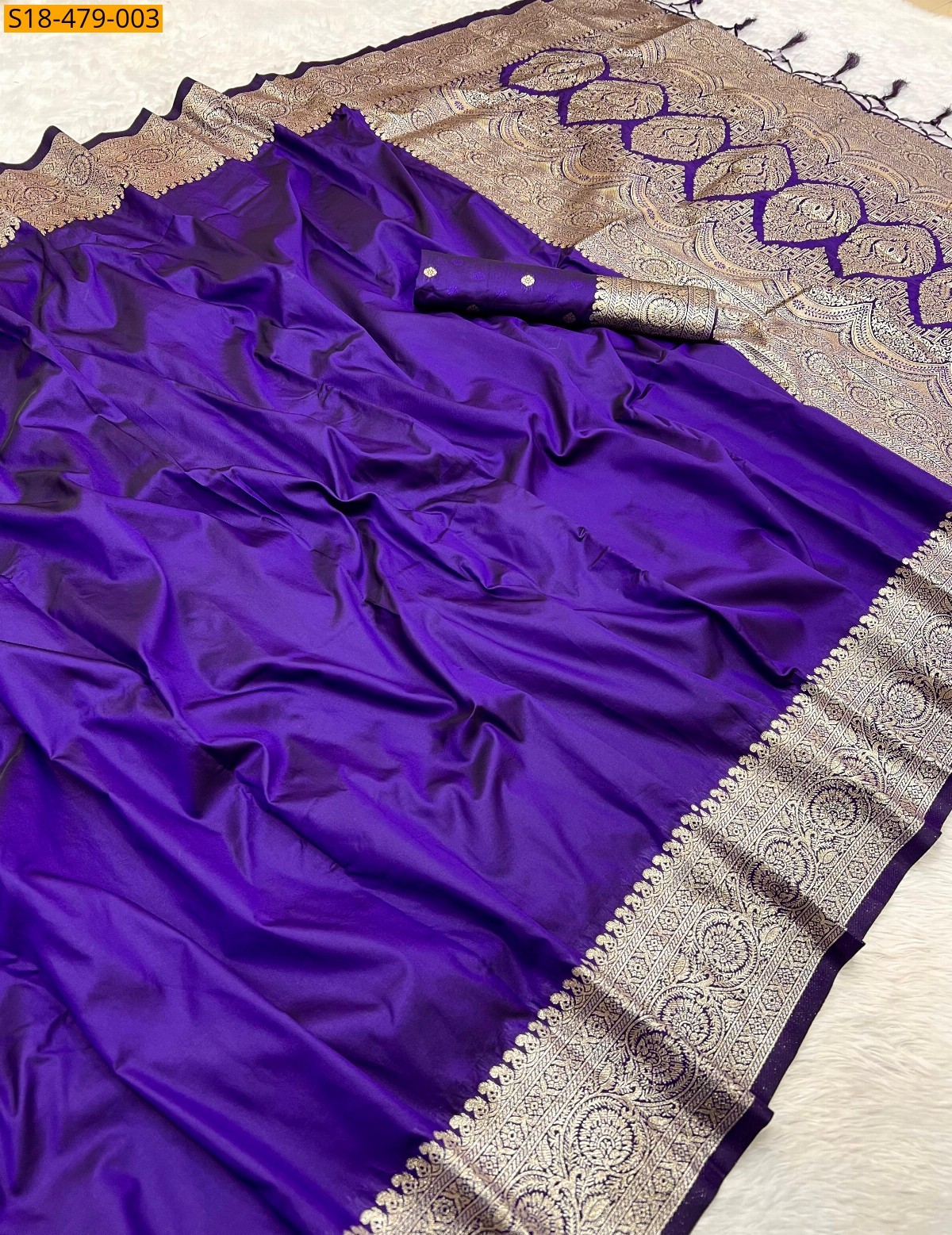 Violet Fancy Viscose Georgette Sarees