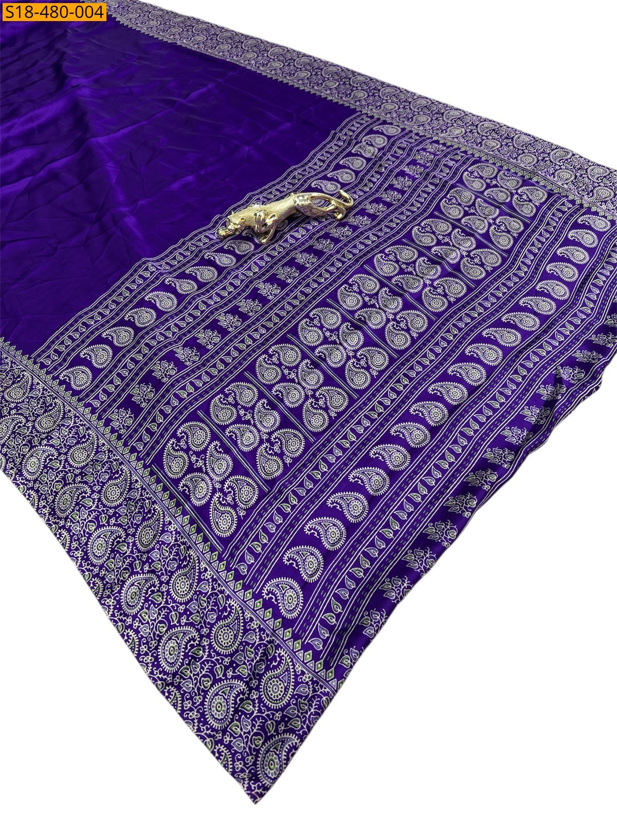 Violet Fancy Semi Gajji Silk Sarees