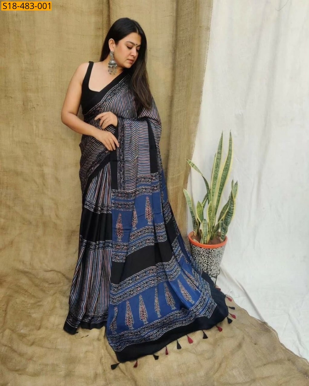 Fancy Japan Satin Saree