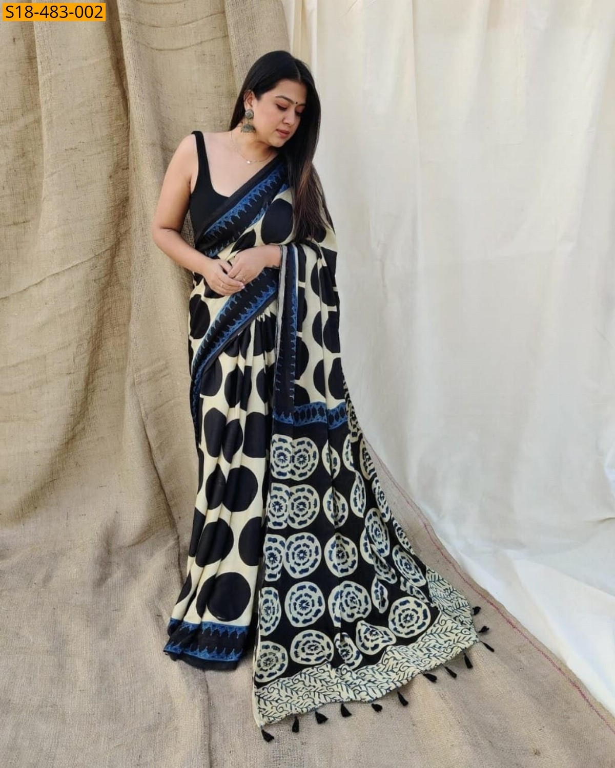 Fancy Japan Satin Saree