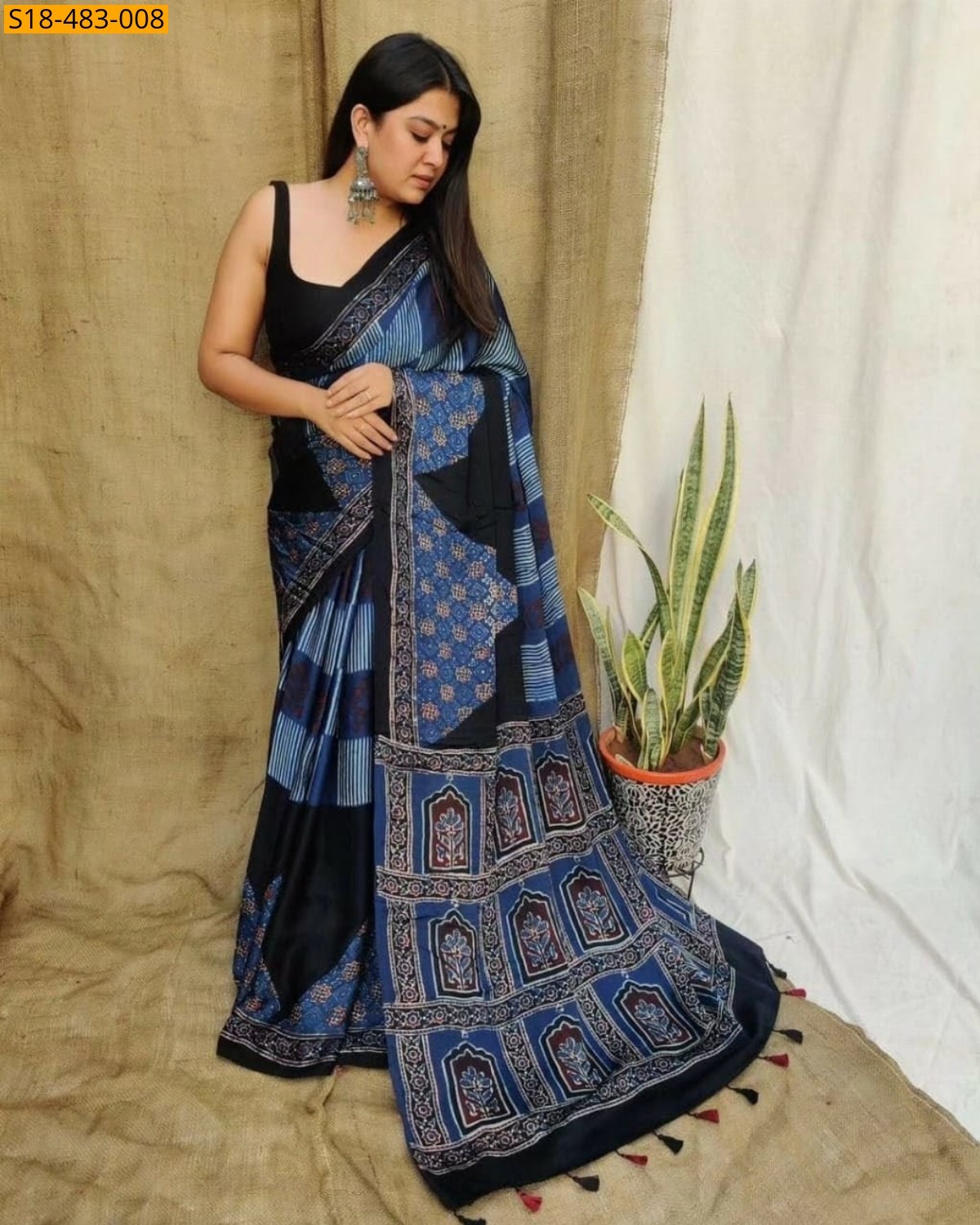 Fancy Japan Satin Saree