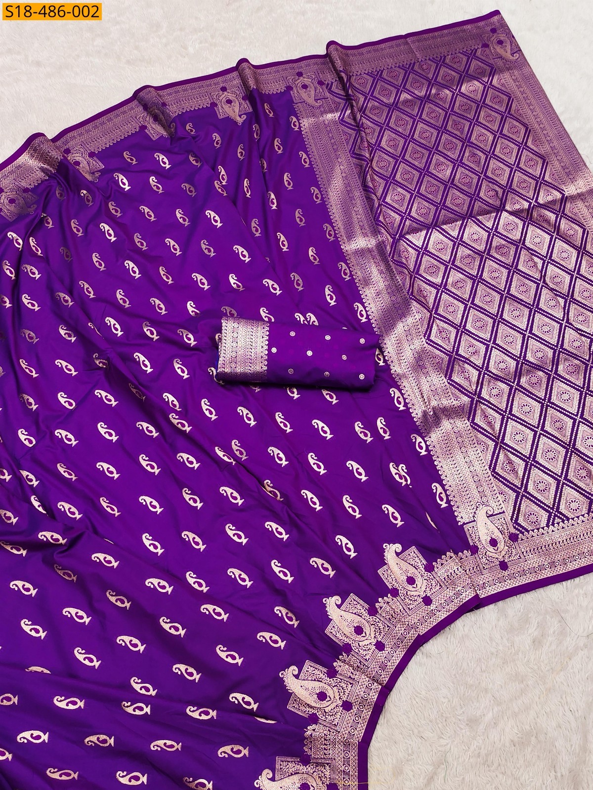 Violet Fancy banarasi silk  Saree