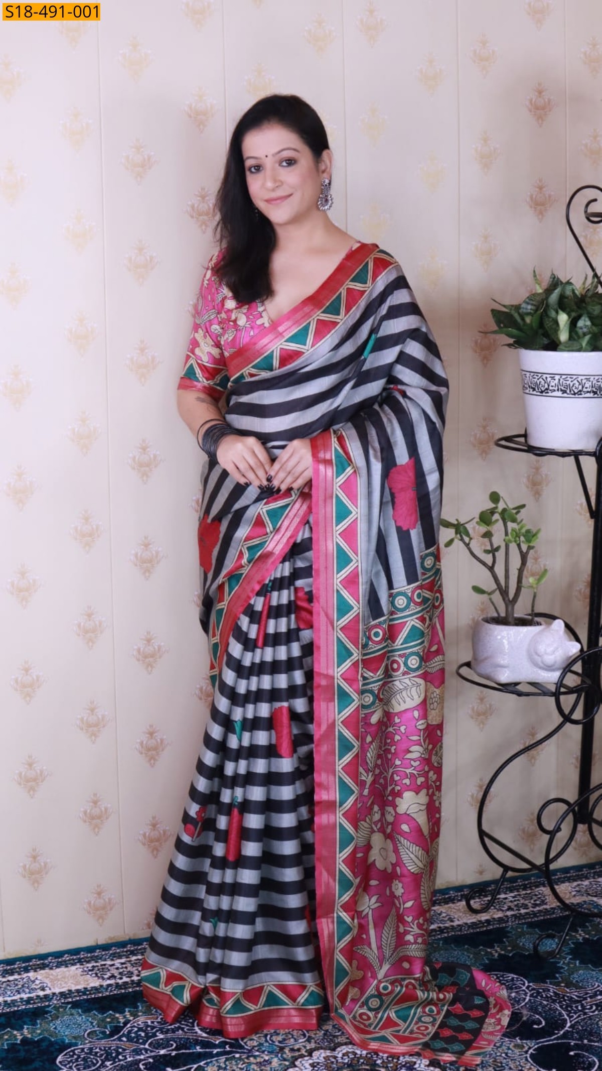 Gray Fancy Soft Tussar Silk Sarees