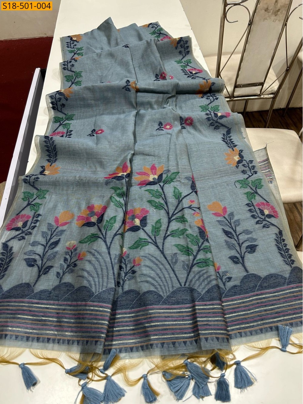 Fancy Muga Cotton Sarees
