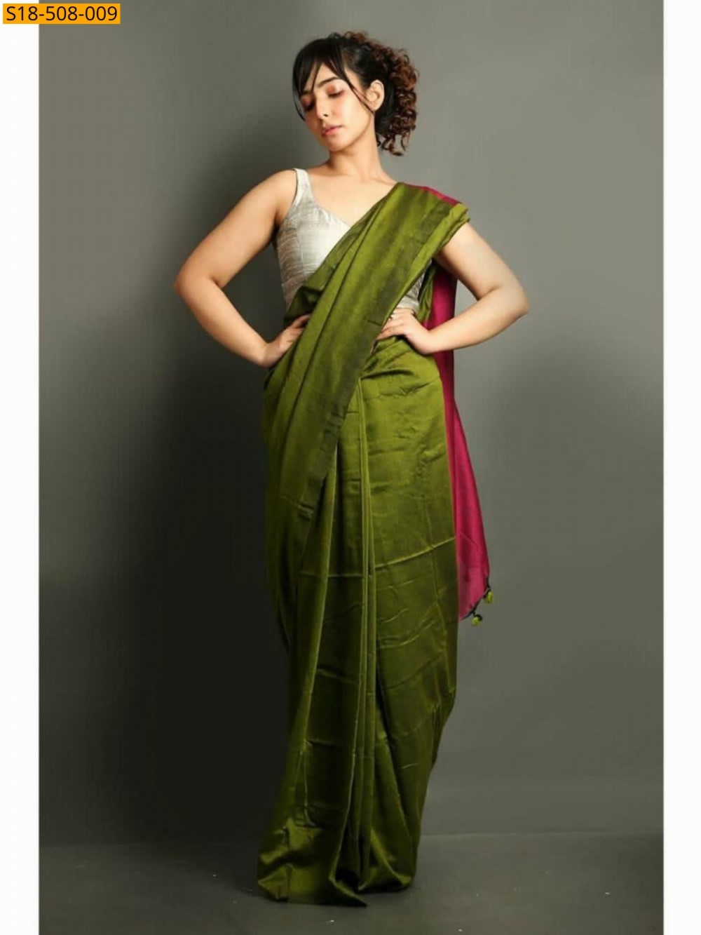 Fancy Khadi Cotton saree