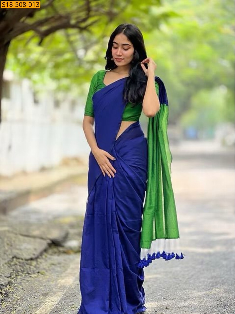 Fancy Khadi Cotton saree